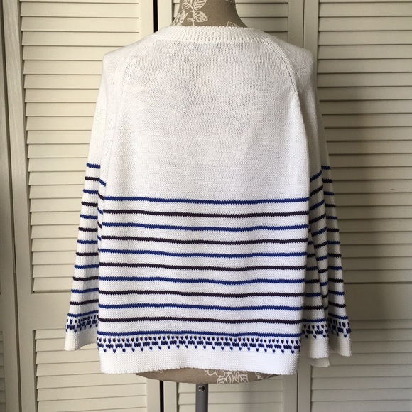 See By Chloe Oversized Cropped Knit Sweater Striped XL - Picture 6 of 12